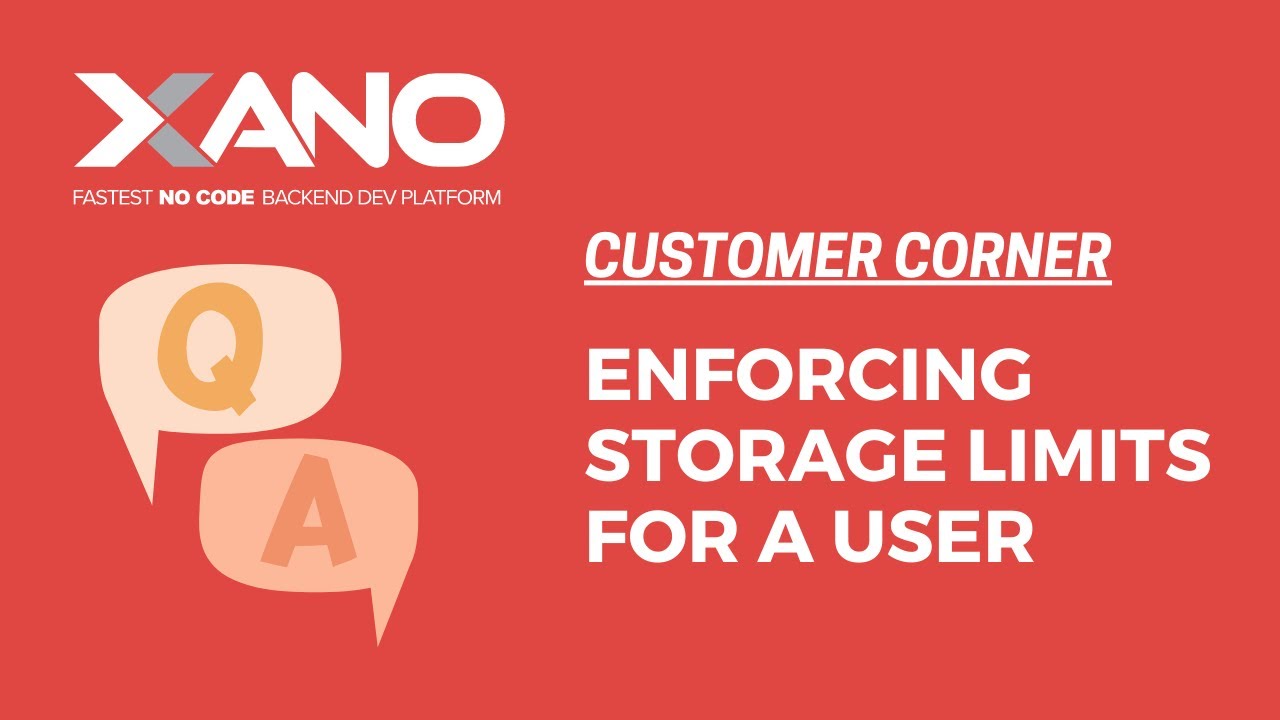 How to enforce storage limits for a user